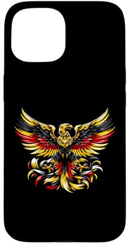 YO! Hülle für iPhone 15 - Deutsch Banner Fan Deutschland Flagge Adler - Robuster Schutz