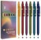 UIXJODO Bunte Stifte, 6 Stück, feine Spitze, glattes Schreiben, 0,5 mm, farbige Tinte, Gelschreiber für Tagebuch, Notizen, Schreiben, Büro, Schulbedarf, Geschenke für Frauen (6 Stück, goldfarben