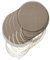 6 runde Sitzkissen für Küchenstuhl, abnehmbarer Bezug, Stuhlkissen mit Bändern, hergestellt in Italien, Dicke 3 cm, Dekoration für Zuhause (Beige, Durchmesser 40 cm)