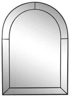 Home ESPRIT Espejo de Pared Negro Ventana 70 x 2 x 100 cm