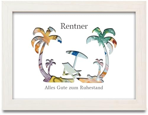 Rente Geldgeschenk, Ruhestand Geldgeschenke Verpackung, Renteneintritt Geschenk für Mann Frau, Rentner Geschenkidee Arbeit Abschiedsgeschenk für Großeltern Kollegen Freund Rentenbeginn