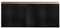 [en.casa] Mueble de Baño Bajo Lavabo Newport Armario Suspendido con 5 Puertas y Estantes Encimera de 140 cm Sin Recortes 140 x 60 x 40 cm Cuarto de Baño - Negro/Efecto Roble