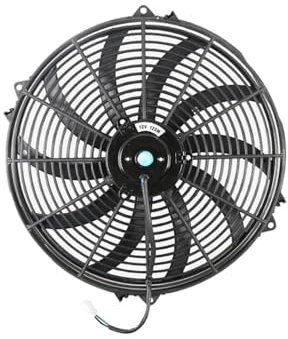 Ventilatore Radiatore KIT ELETTROVENTOLA DA 16 POLLICI RADIATORE RAFFREDDAMENTO OLIO AUTOMOTIVE UNIVERSALE SLIM RAFFREDDAMENTO 12V 120W Engine Cooling Fan Assembly