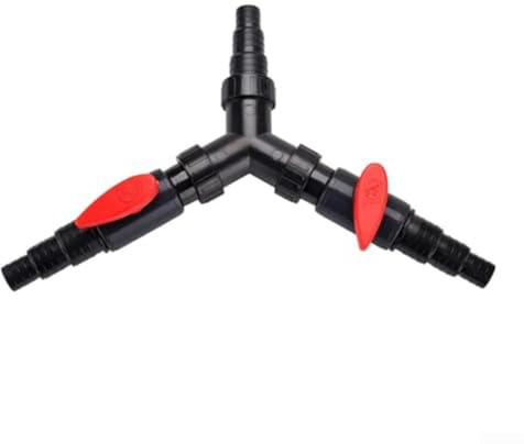 Wasserschlauchanschluss mit Wasserpumpenadapter für Aquarien, Dreiwege-Verteiler (02F)