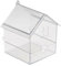 Vasca da bagno per uccelli, vasca da bagno per uccelli in acrilico, box doccia con pappagallini, spaziosa e confortevole, facile da usare e senza perdite, 14,5 x 14 x 18,5 cm, per calopsita