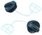 QASULER Gas Fuel Oil Tank Caps Kit, for Husqvarna, 362 365 371 372XP 385XP 390XP Chainsaw OEM 537 21 52-02 Replacement Parts Stroke Trimmer Fuel Tank
