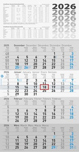 Glocken 4-Monatskalender 2026 „UWS“ | 300×555 mm