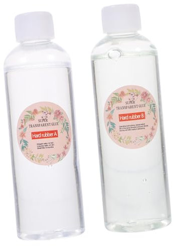 UKCOCO High Hardness Crystal Glue Epoxy Resin Kit for Diy Resin Jewelry Making