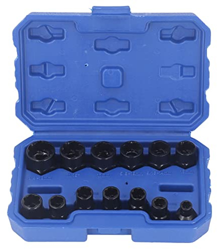 Extracteur D'Écrous Et Boulons 13 Pièces, Douilles Antivol En Acier Chrome Molybdène, Set De Clés 1/4 À 3/4 Pouces - Forte Prise, Anti-Rouille, Pour Atelier Mécanique Auto