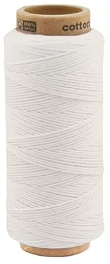 fuwi Baumwollkordel 1 mm - Baumwollschnur & Bäckergarn, 100 m einfarbig - für Makramee, Geschenkband und Dekoration, 100% Neue Baumwolle, matt und farbecht (0101 Wolkenweiß)