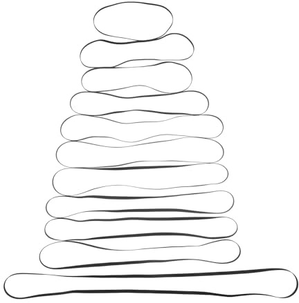 Milisten 11pcs Record Player Belt Replacement Drive Belt for Vinyl Turntables Anti-Slip Rubber Ring DIY Turntable Repair Kit for Audio Equipment