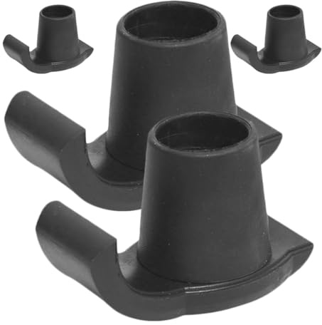 GLEAVI 4 Stück Rutschfeste Walker Skigleiter Gleiter aus Langlebigem Material Universell für Gehhilfen Rollatoren Zubehör für Senioren Beim Wandern und Trekking