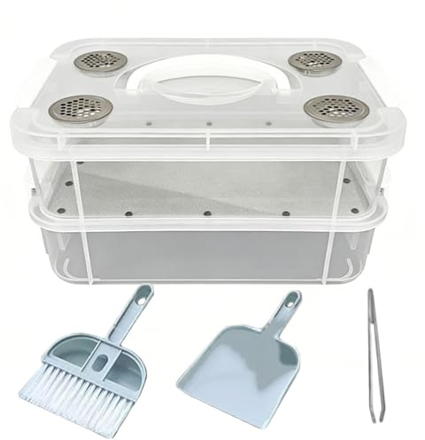 Kit avviamento allevamento Resistente odori coperchio ventilato | Vasche Per Allevamento Di Tenebrioni Rettili, , Polli, Lucertole, Drago Barbuto, Rane, Tartarughe