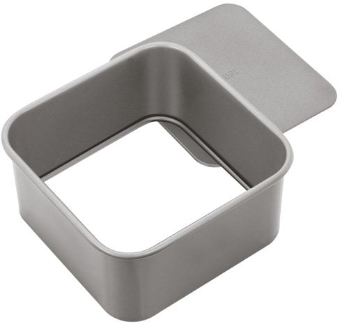 Judge Non-Stick Square 6 Cake Tin with Loose Base, Dishwasher Safe, 16cm x 16cm x 8cm