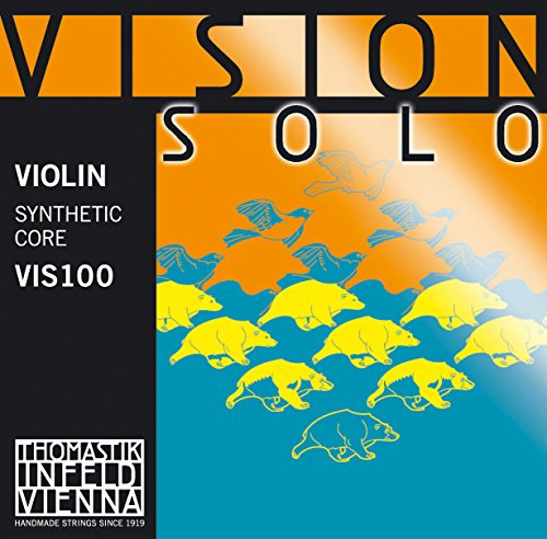 Thomastik Cuerda para violín 4/4 Vision Solo - cuerda Mi de varias cpas de acero estañado, medio, bola extraible