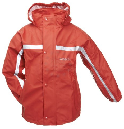 BMS Kinder Regenjacke, SoftSkin, Wasserdicht | Strapazierfähige, wasserdichte Jacke mit abnehmbarer Kapuze für Kindergarten, Schule und Outdoor