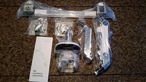 Humanscale M8BW1C - White M8 Dual monitor Arm