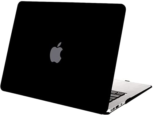 MOSISO Hülle Ultra Slim Plastik Hartschale Schutzhülle Snap Case Kompatibel mit MacBook Air 11 Zoll (A1370 & A1465), Schwarz