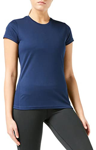 Spiro Women's Quick Dry Super Soft Short Sleeve T-Shirt - Navy, Small