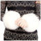 SwirlColor Pulswärmer Fell Manschetten Warmers Handgelenk Handschuhe Frauen, weiche Kunstpelz Handgelenk Bands Dekor Stretchy Pelz Handgelenk Ring Arm Warm für den Winter Weiß