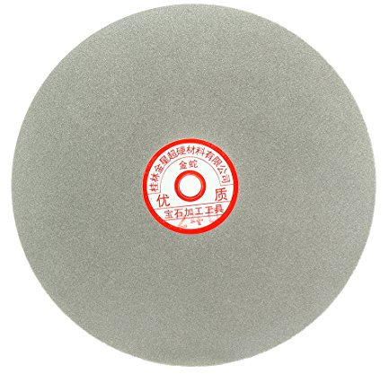 sourcingmap 200mm 8-inch Grit 240 Diamond Coated Flat Lap Disk Wheel Grinding Sanding Disc