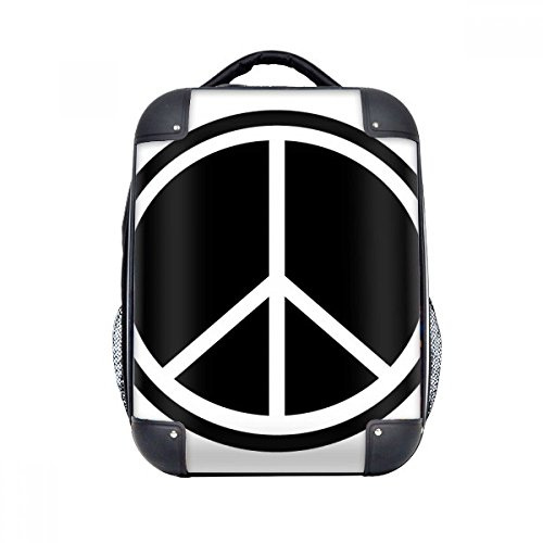 DIYthinker Friedenssymbol-Kernantikriegs Muster-Harter Fall Schulter Kind-Rucksack-Geschenk 15