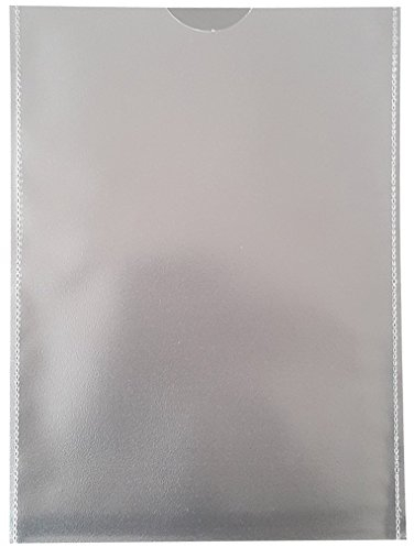 100x A4 Ausweishülle 120my genarbt, Dokumentenhülle, dokumentenecht ! Schutzhülle, Klarsichthülle an 3 Seiten geschlossen, recycelbar !