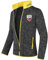 Nebulus Herren Fleecejacke Vlado, warme Fleece Jacke, mit langem Full-Zip Reißverschluss, schwarz-gelb - 3XL