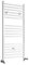 Milano Ive White Dual Fuel Straight Heated Towel Rail - 1200mm x 500mm