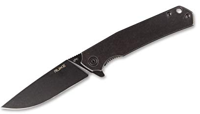 Ruike Unisex – Erwachsene P801-SB Black Taschenmesser, Schwarz, 20