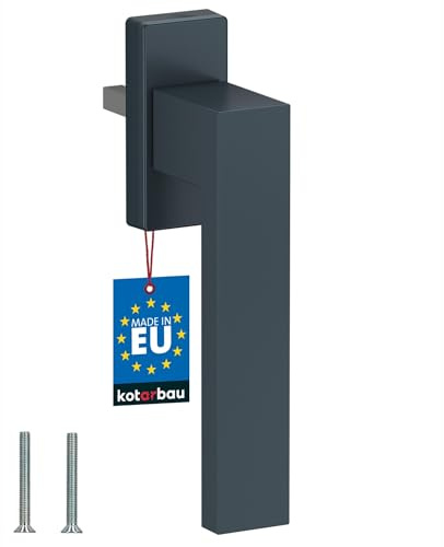 KOTARBAU® Aluminium Fenstergriff Balkontürgriff Fensterknauf Grau