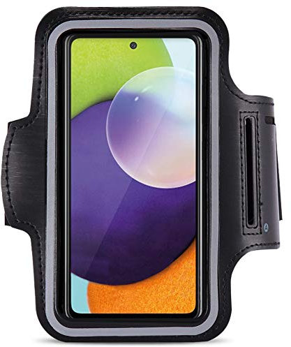 Jogging Tasche kompatibel für Samsung Galaxy A72 Handy Hülle Sport Lauf Armband Fitnesstasche