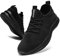 CAIQDM Schuhe Herren Laufschuhe Sneaker Outdoor Sportschuhe Turnschuhe Männer Joggingschuhe Atmungsaktiv Running Shoes Men Walking Schuhe Freizeitschuhe Fitness Schuhe Schwarz 39 EU