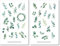 Eukalyptus Sticker Set - Florale Aufkleber, Journal Sticker, Blumen Sticker, Planer Sticker, Sticker Natur, Grün, Pflanze, Blätter, Zuhause