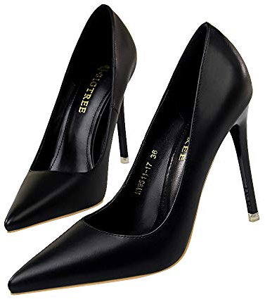 Zapatos de tacón Alto con tacón de Aguja para Mujer, con Punta, Partido Boda Club Nocturno de tacón Alto10.5CM/7.5CM