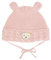 Steiff Unisex Baby Basic Bommel Beanie-Mütze, Silver PINK, 43