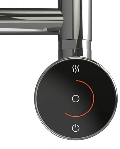 Valve Kings 150W RICA Circle Chrome Electric Thermostatic Element (Smart Phone Controlled) For Radiator Towel Rail Bathroom Electric Heating
