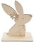 KUGRRFRC Holz Ostern DIY Malerei Handwerk Häschen Jagd Kaninchen Party Frühlingsküken Eier Happy Esater Party Decor Kinder Ester Geschenke 2022-Dark Khaki