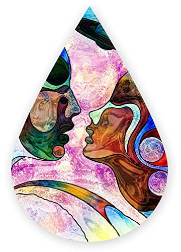 Startonight Impression sur Verre Acrylique Tableau - Larme d'Amour Violet - Image Moderne 60 x 90 cm
