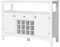 TANGZON Storage Sideboard, Kitchen Cabinet with Removable Wine Rack, Drawer and Shelf, 2-Door Cupboard Buffet Console Table for Dining Room, Living Room & Hallway (White)