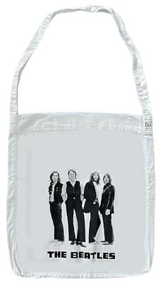 Beatles GOTS Tasche/Shoulderbag 'White Album', Weiß