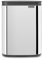 Brabantia - Bo Abfalleimer 4L - Abfalleimer klein & stilvoll - Leicht zu öffnender, sanft schließender Deckel - Hygienisch & platzsparend - Wandmontage - Bad, Toilette, Schlafzimmer - Brilliant Steel