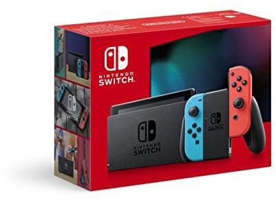 Nintendo Switch (Neon Red/Neon blue) (Renewed)