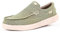 Kickback Don Juan - Herren Slip On Loafers - Leichte Canvas Slip in Schuhe - Slip on Sommerschuhe - Entworfen mit einem geringeren Volumen, um einen schlankeren Fuß passen - Khaki - Größe EU43