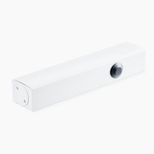 Geze Türschließer TS 3000 V weiß für einflügelige Türen bis 1100 mm Flügelbreite, Türschließer ohne Montageplatte und ohne Gleitschiene - 22,6x4,6x6cm