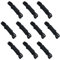 AB Tools 10pk 2m Double Braided Fender Lines 10mm Boat Rope Spliced Loop Black