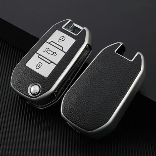 toothgeneric Étui à clé de Voiture à Rabat, Housse de Protection, Porte-Coque, Porte-clés, pour Peugeot 508 301 2008 3008 408 pour citroën Cactus C4L