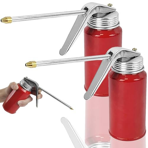 2 Pièces Burette À Huile, 200ml Burette Huile Metal, Burette D'huile Vide, Pompe Pour Bidon, Petite Burette A Huile, Convient Aux Voitures, Motos, Camions, Moteurs