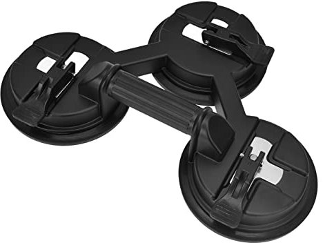Qukaim Ventosas para ventanas de cristal, herramienta resistente de tres garras para manejo de mármol y azulejos, ventosas de ventana, 10 cm de diámetro, ideal para eliminación de abolladuras de