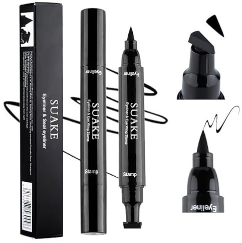 4 Stücke Eyeliner Wasserfest eyeliner stempel Schnell Trocknender Eyeliner Stempel Schwarz essence eyeliner stempel eyeliner stamp eyeliner Einfaches Katzenaugen Makeup Tool(2Große+2Kleine)